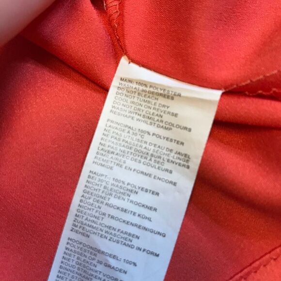 Nasty Gal V You Never Satin Cami Coral Pink Size 10 NWT - Picture 12 of 12